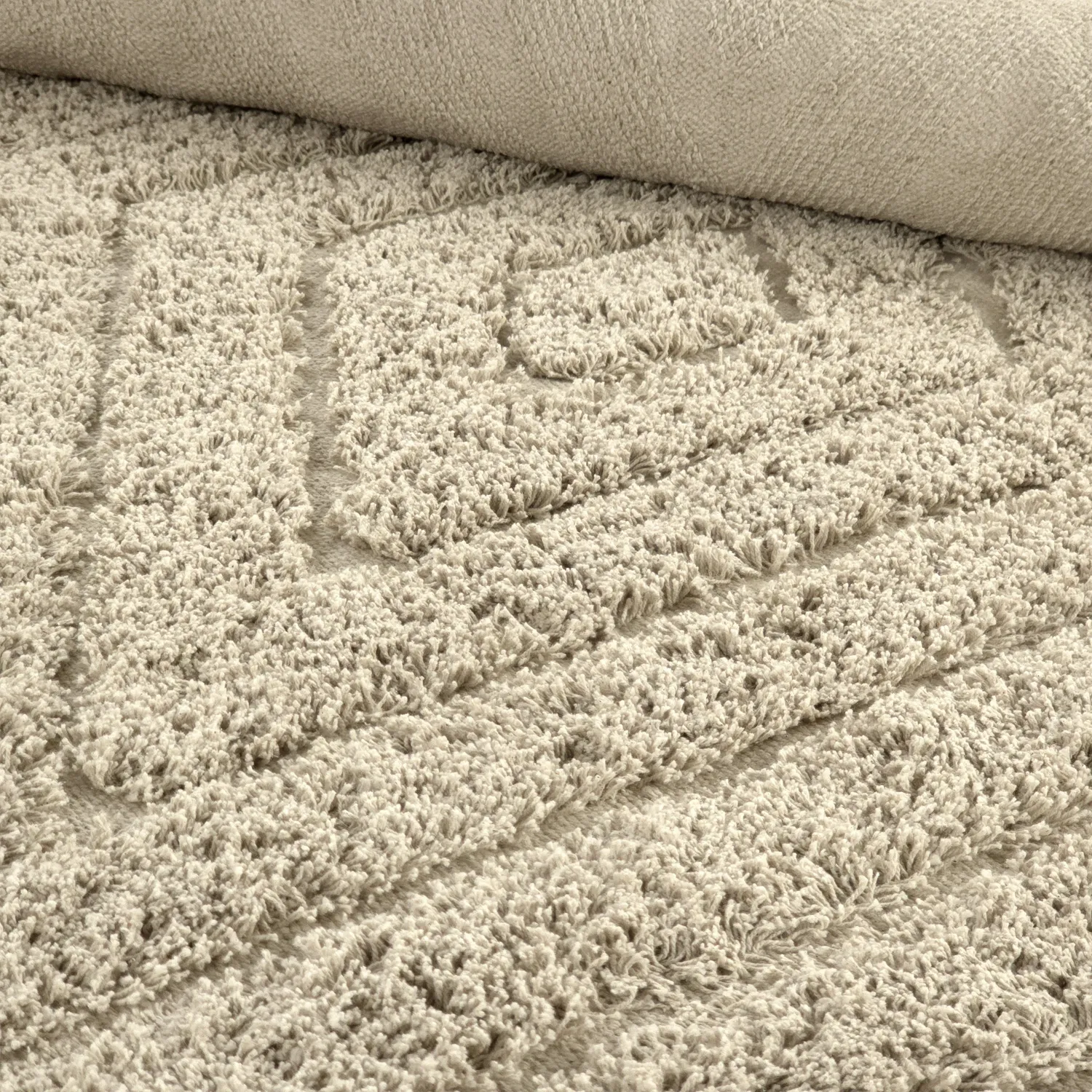 Koberce s dlhým vlasom - Amberley Natural Cotton Shaggy (béžová)