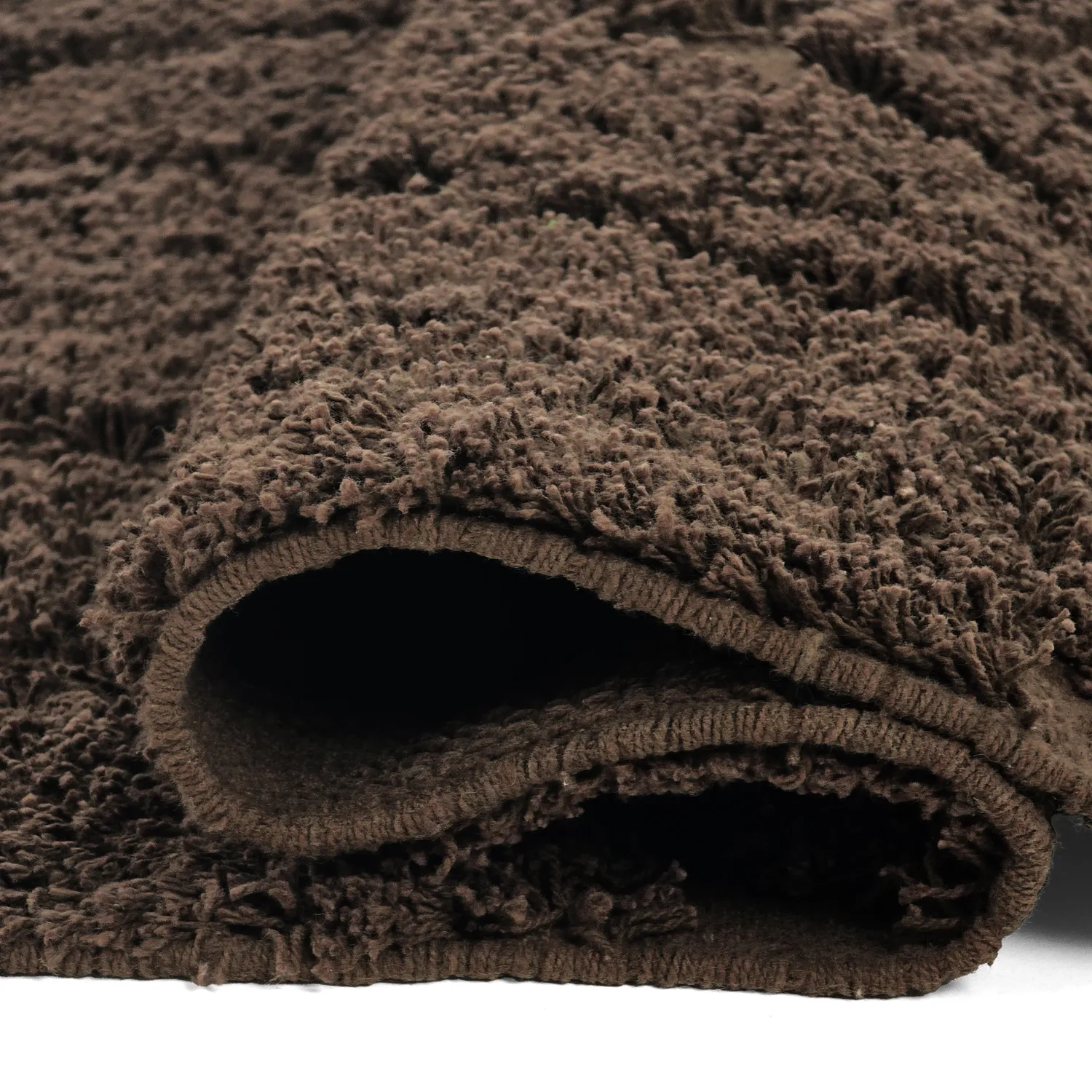 Koberec s chlupatým povrchom - Amberley Natural Cotton Shaggy (hnedá)