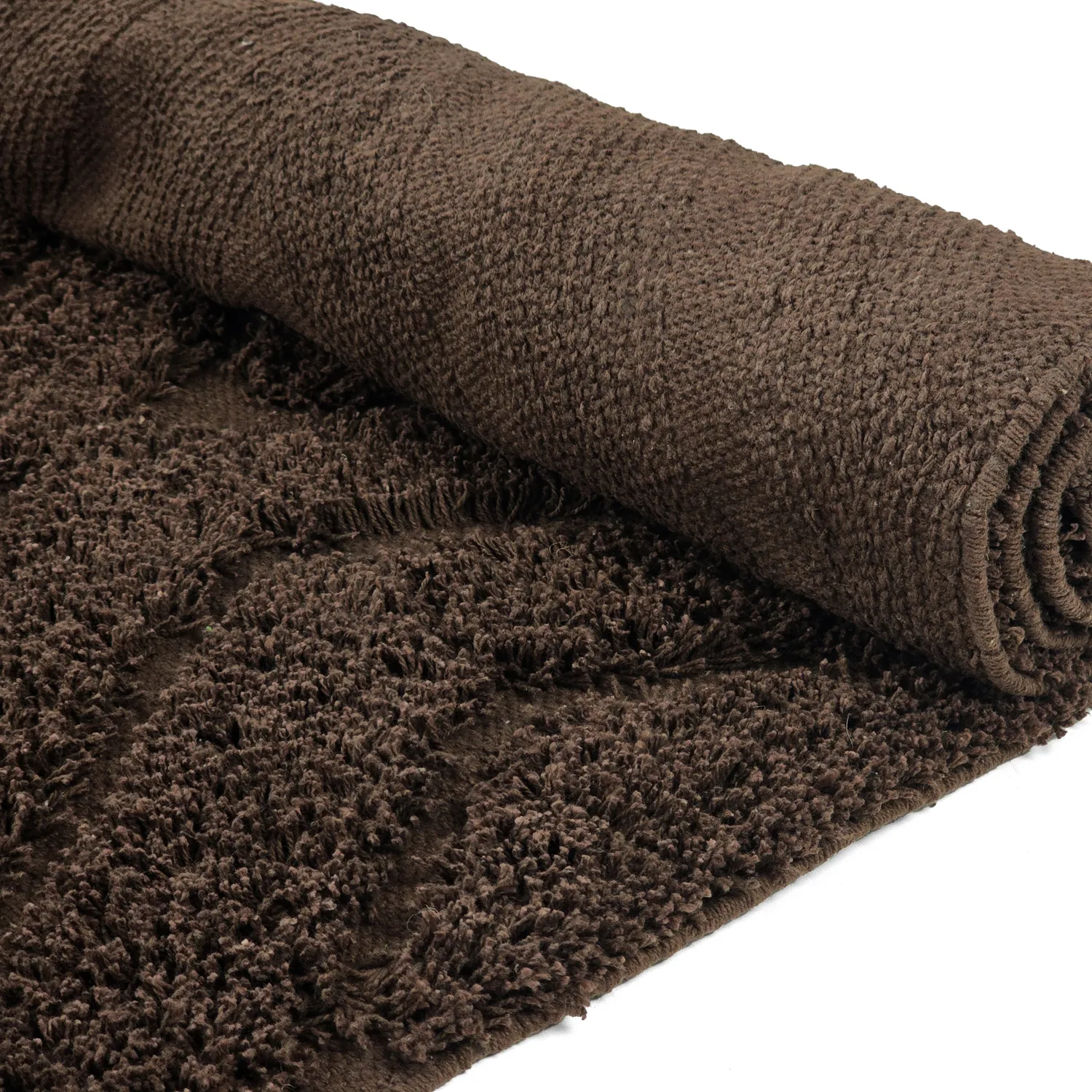 Koberec s chlupatým povrchom - Amberley Natural Cotton Shaggy (hnedá)