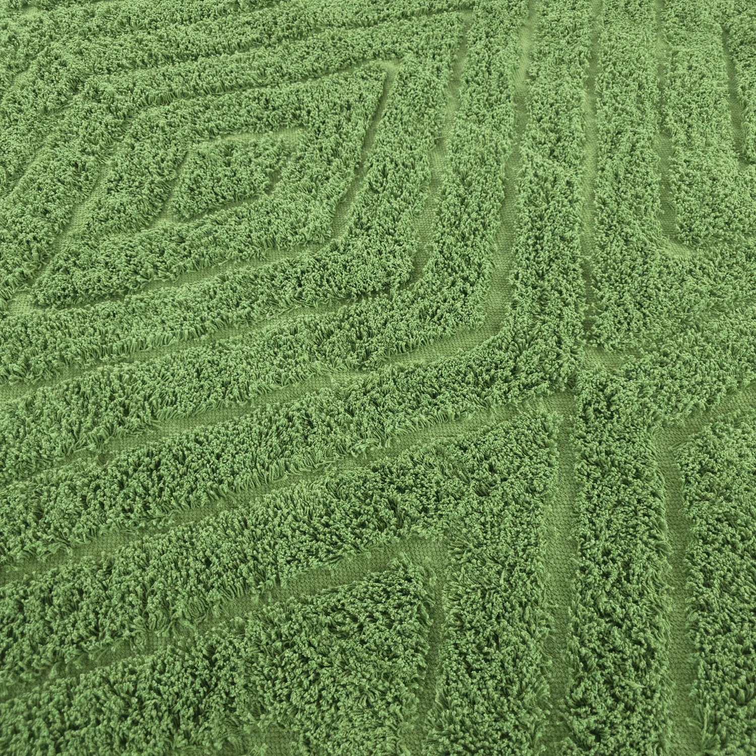 Koberce s dlhým vlasom - Amberley Natural Cotton Shaggy (zelená)