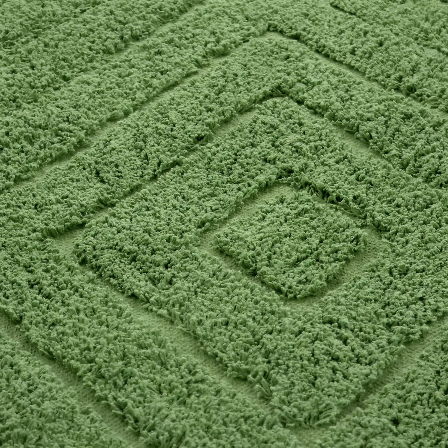 Kruhový koberec - Amberley Natural Cotton Shaggy (zelená)