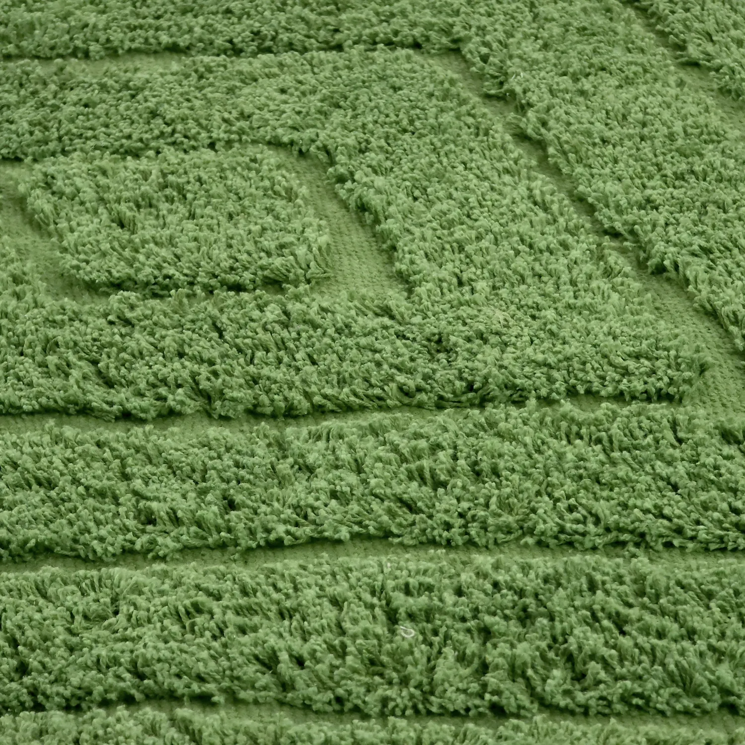 Kruhový koberec - Amberley Natural Cotton Shaggy (zelená)