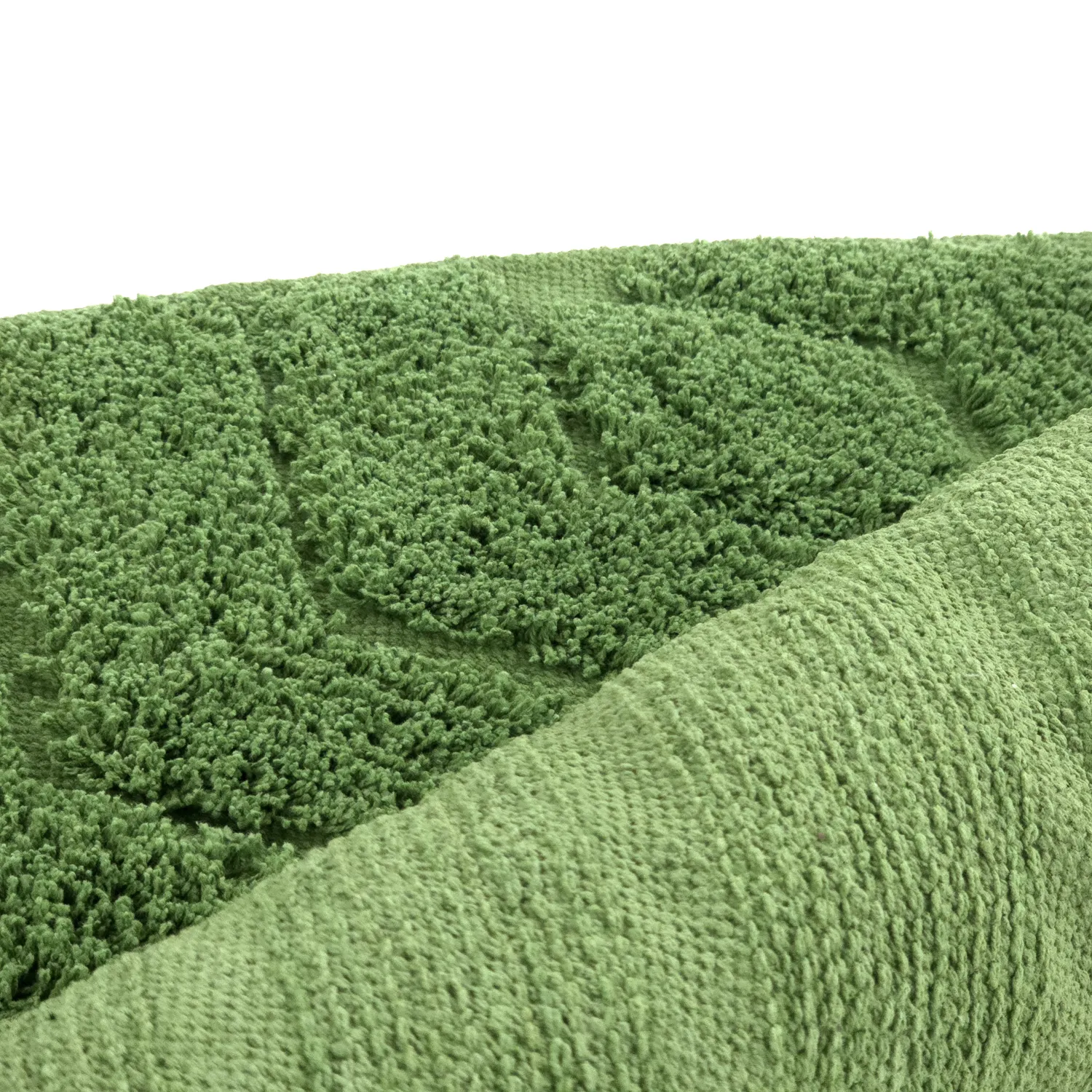 Kruhový koberec - Amberley Natural Cotton Shaggy (zelená)