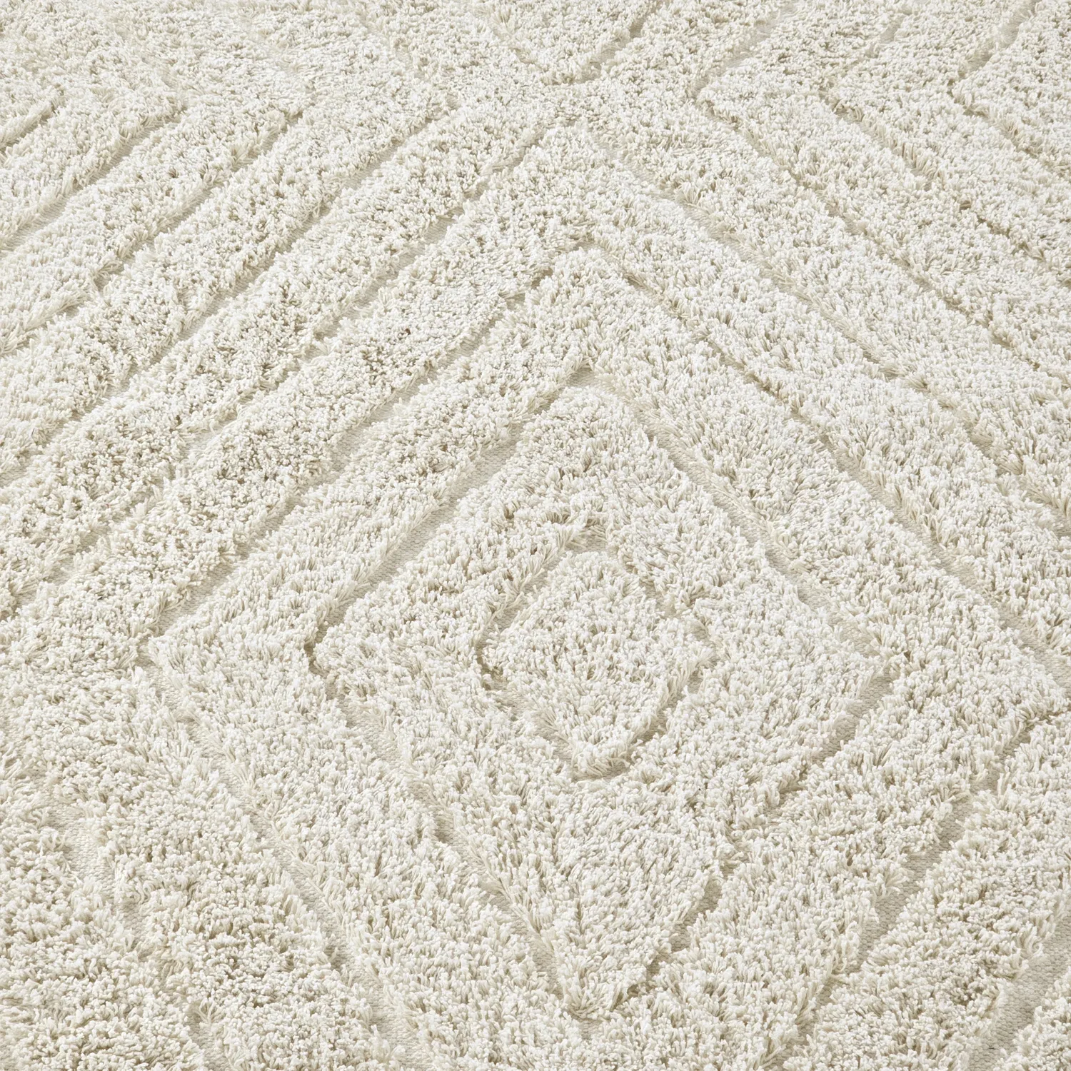 Koberce s dlhým vlasom - Amberley Natural Cotton Shaggy (špinavá biela)