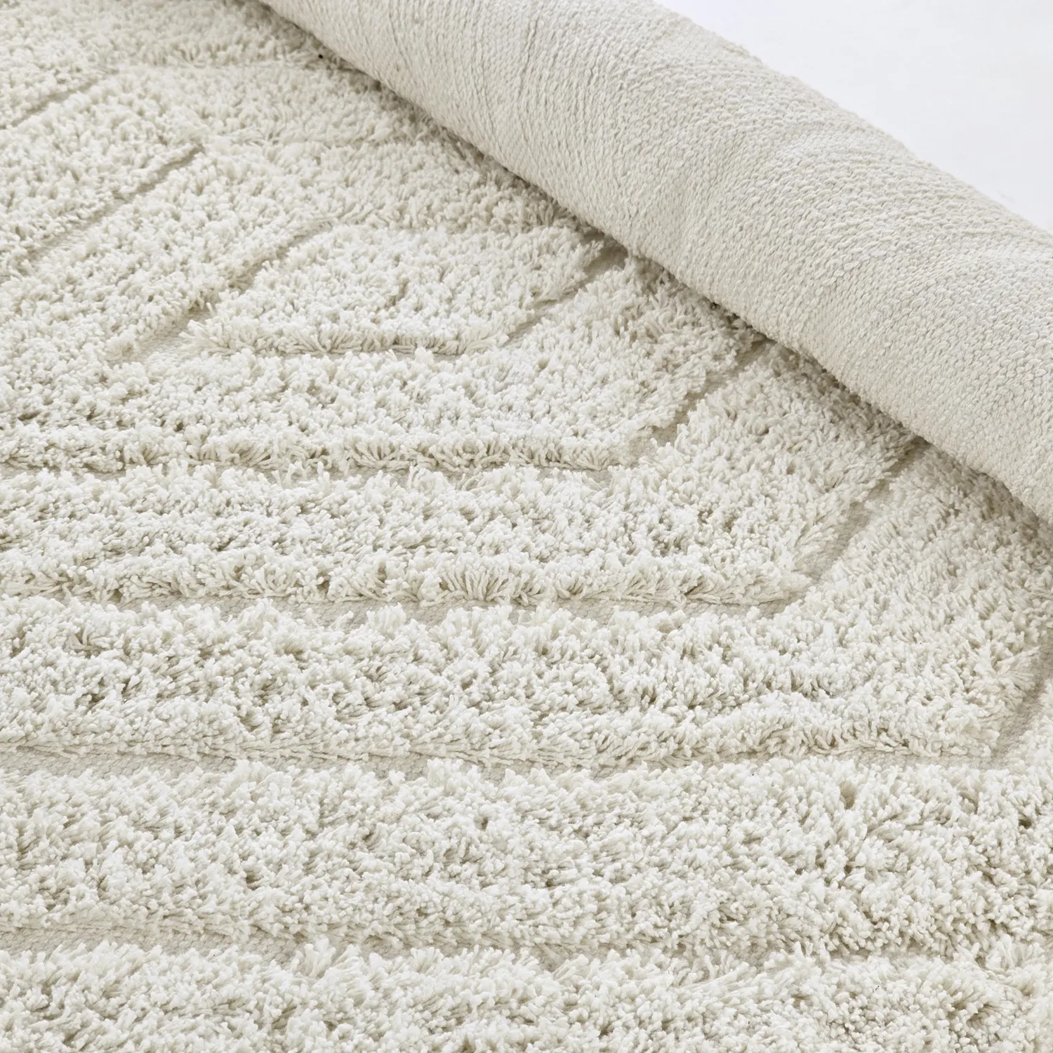 Kolo koberce - Amberley Natural Cotton Shaggy (špinavá biela)