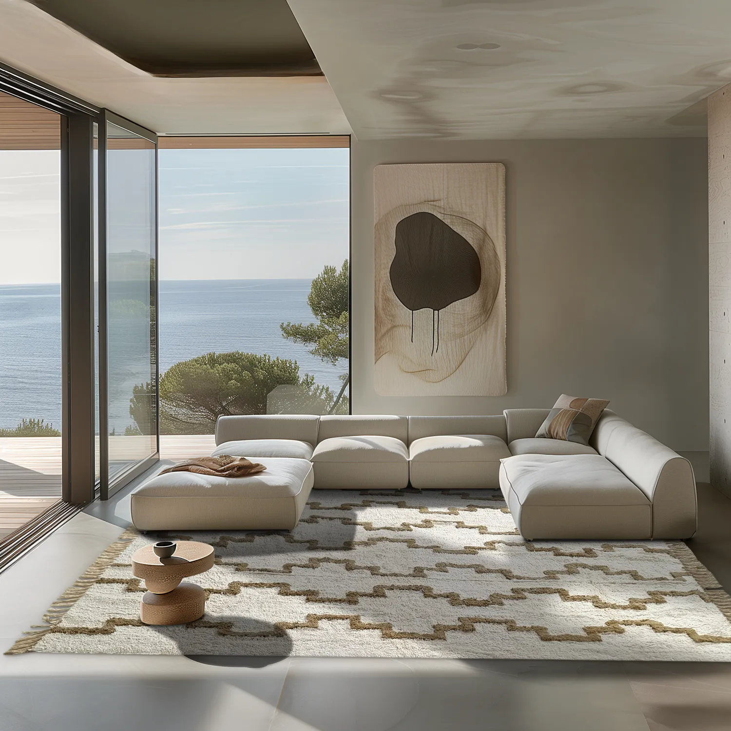 Koberce s dlhým vlasom - Arlon Natural Cotton Shaggy (bege)