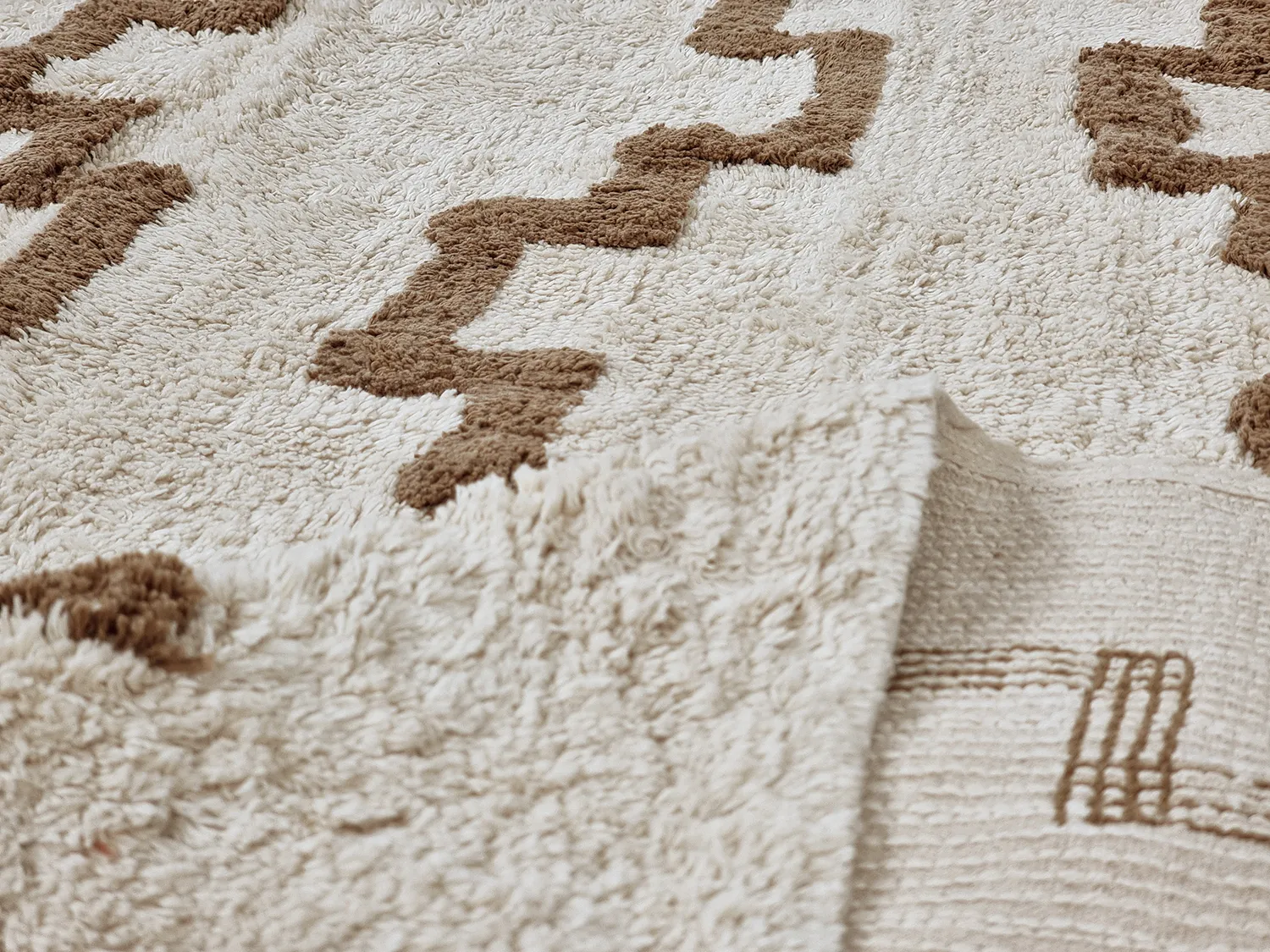 Koberce s dlhým vlasom - Arlon Natural Cotton Shaggy (bege)