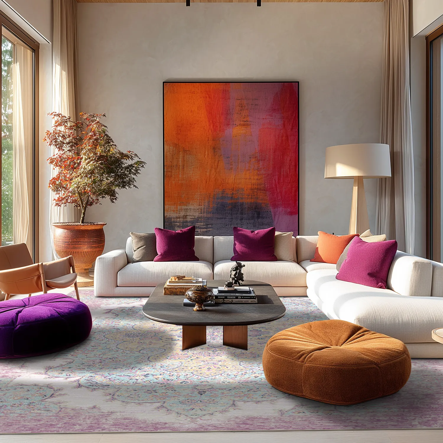 Koberec Wilton - Badem (ružový/multicolor)