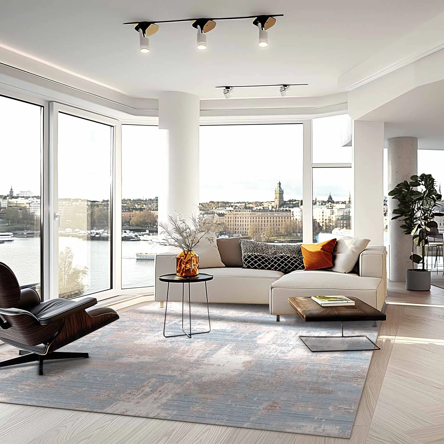 Koberec Wilton - Bardia (modrá/šedá)