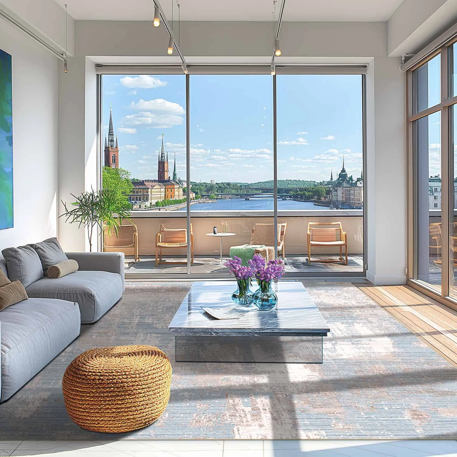 Koberec Wilton - Bardia (modrá/šedá)