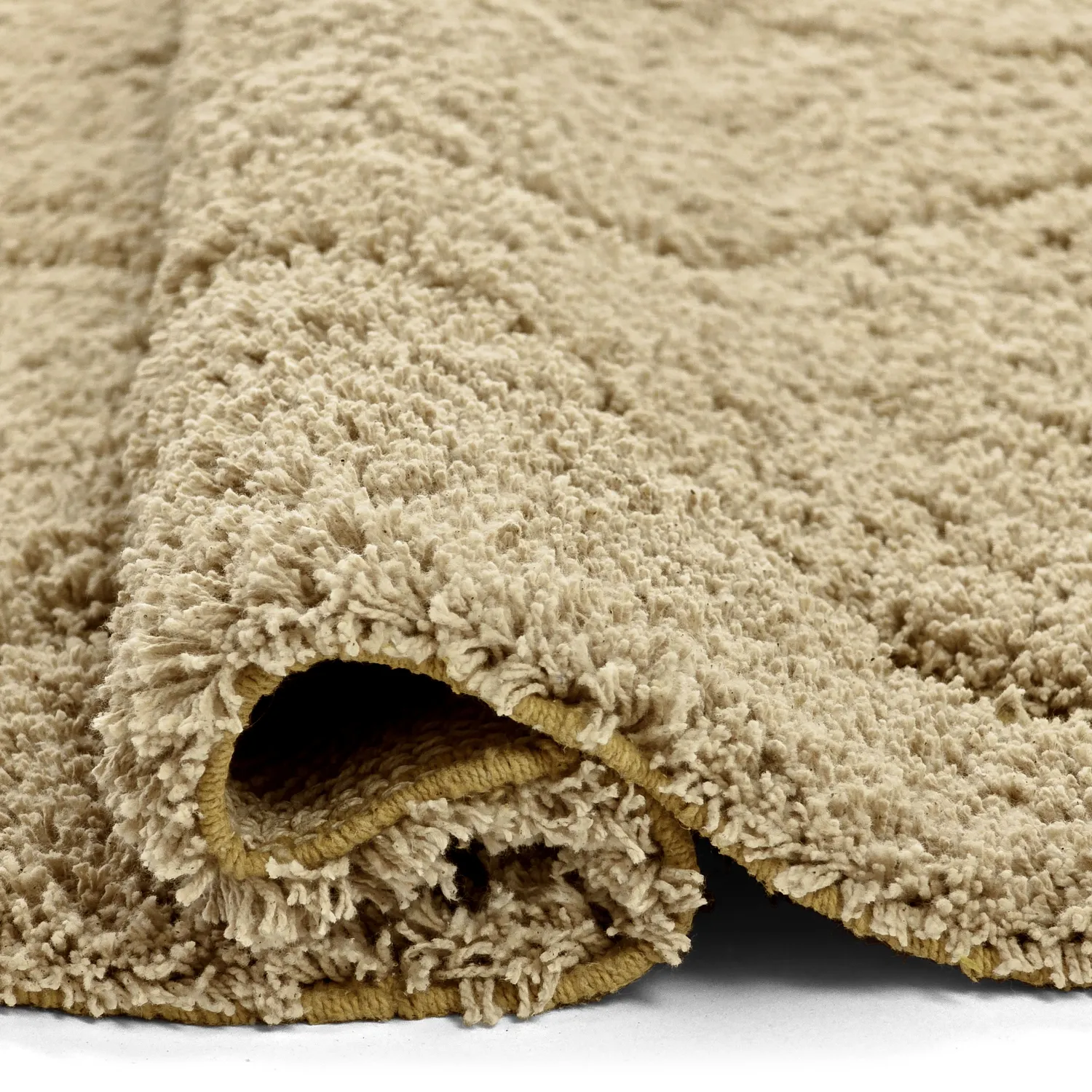 Koberec s chlupatým povrchom - Bellevue Natural Cotton Shaggy (bežová/hnedá)