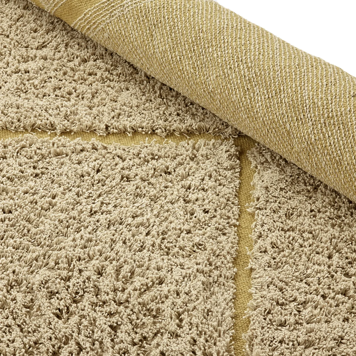Koberec s chlupatým povrchom - Bellevue Natural Cotton Shaggy (bežová/hnedá)