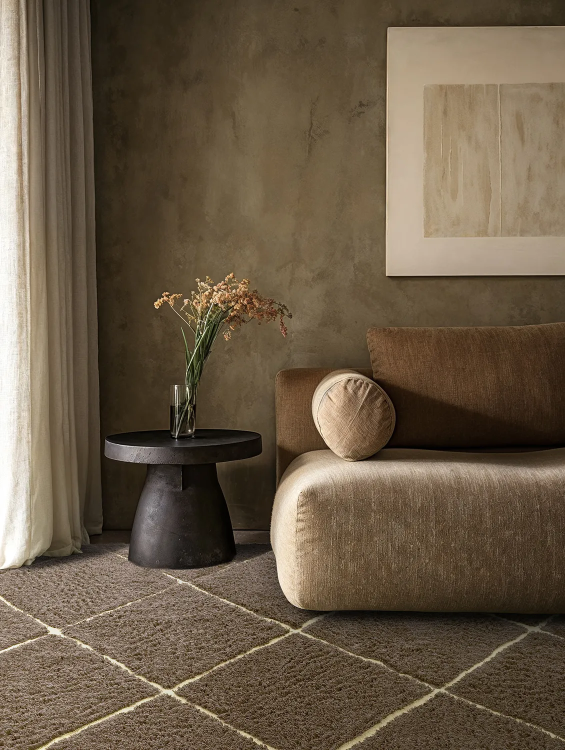 Koberce s dlhým vlasom - Bellevue Natural Cotton Shaggy (hnedá/žltá)