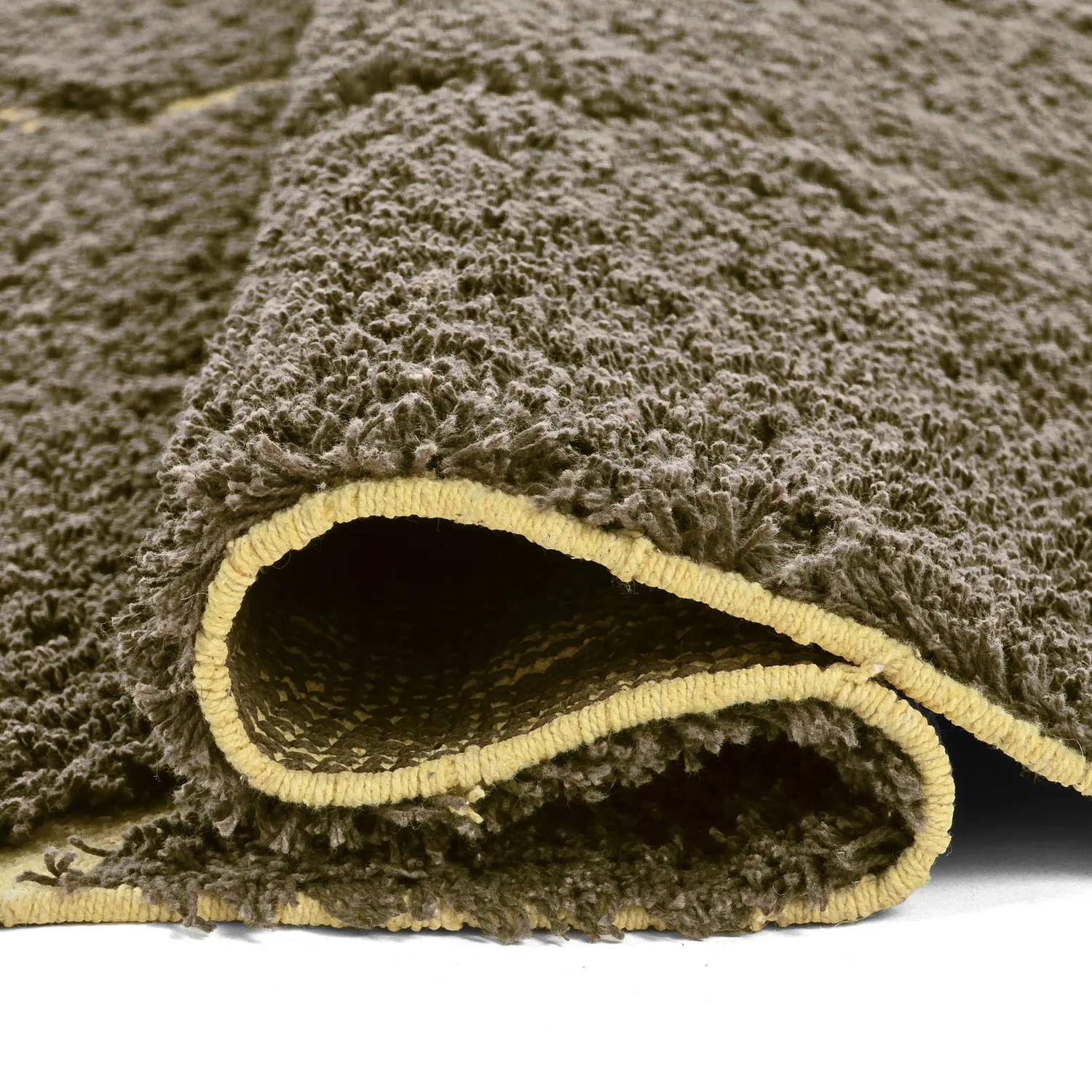 Koberce s dlhým vlasom - Bellevue Natural Cotton Shaggy (hnedá/žltá)