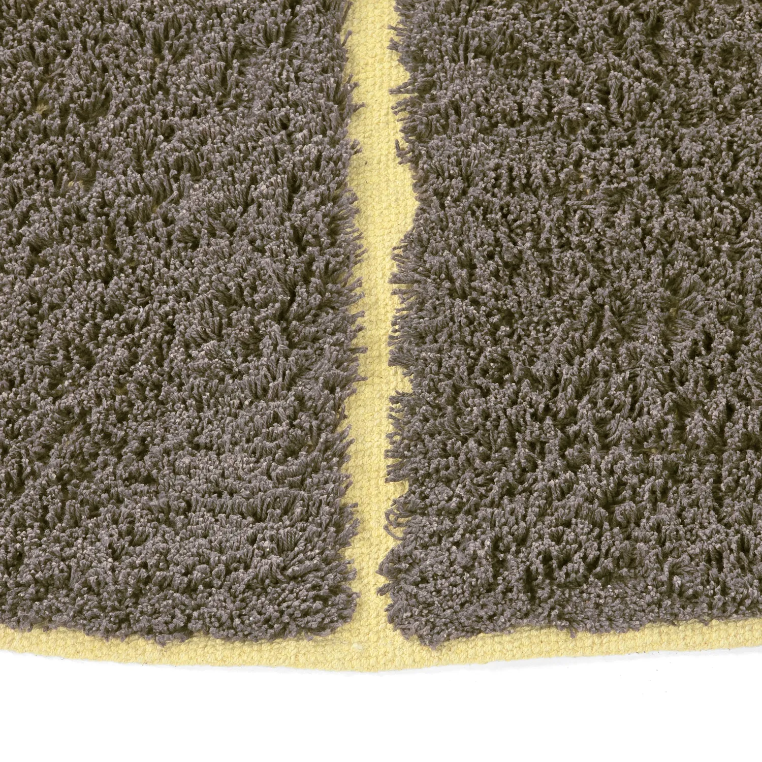 Kolo koberce - Bellevue Natural Cotton Shaggy (hnedá/žltá)