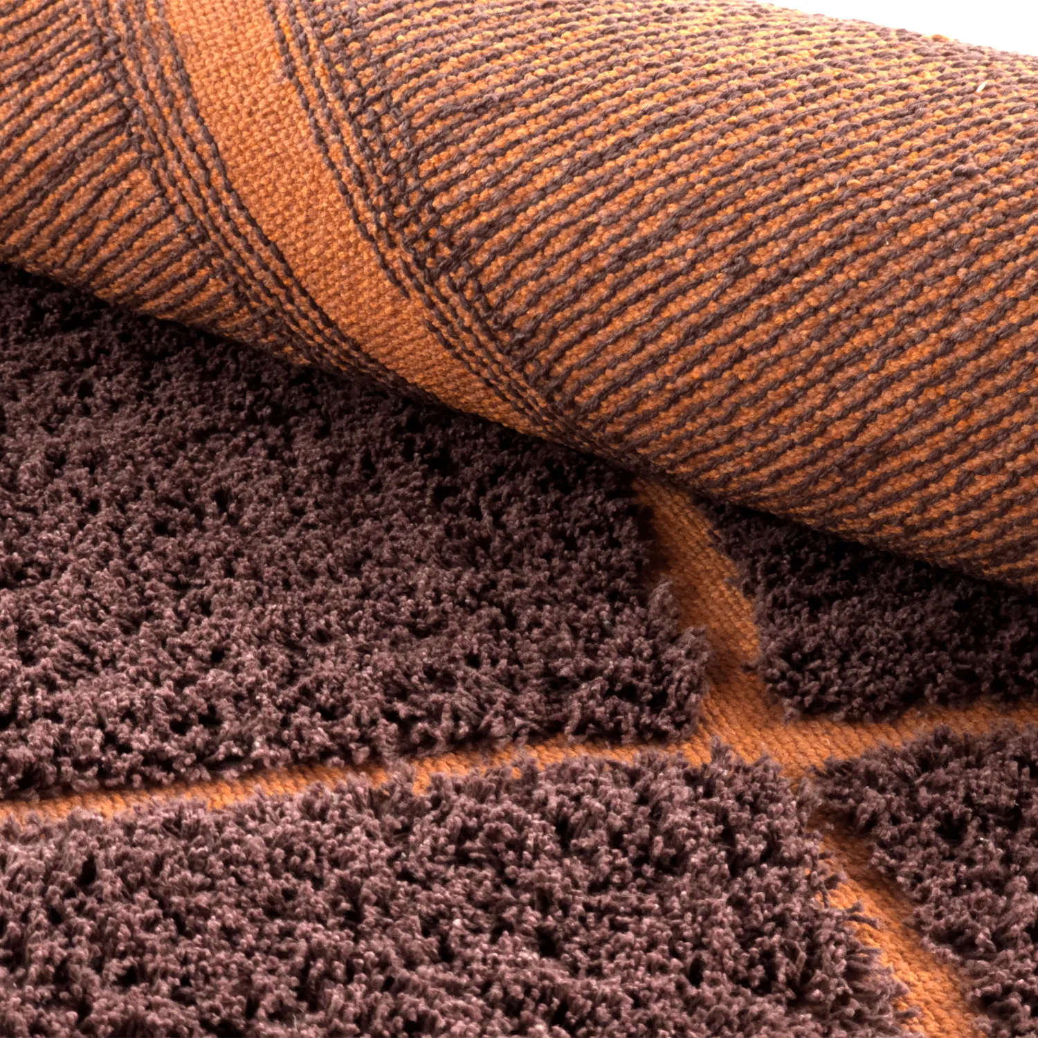Koberce s dlhým vlasom - Bellevue Natural Cotton Shaggy (červená/oranžová)