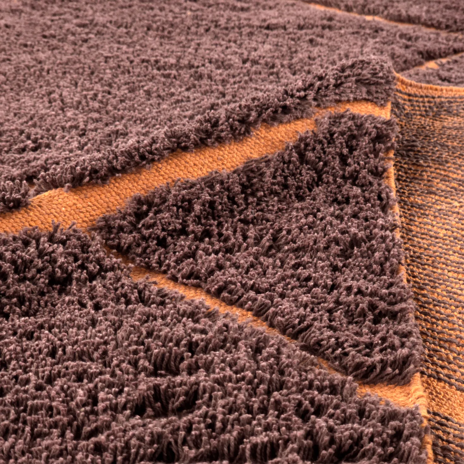 Koberce s dlhým vlasom - Bellevue Natural Cotton Shaggy (červená/oranžová)