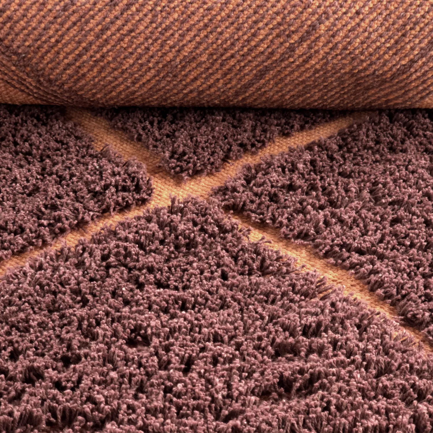 Koberce s dlhým vlasom - Bellevue Natural Cotton Shaggy (červená/oranžová)