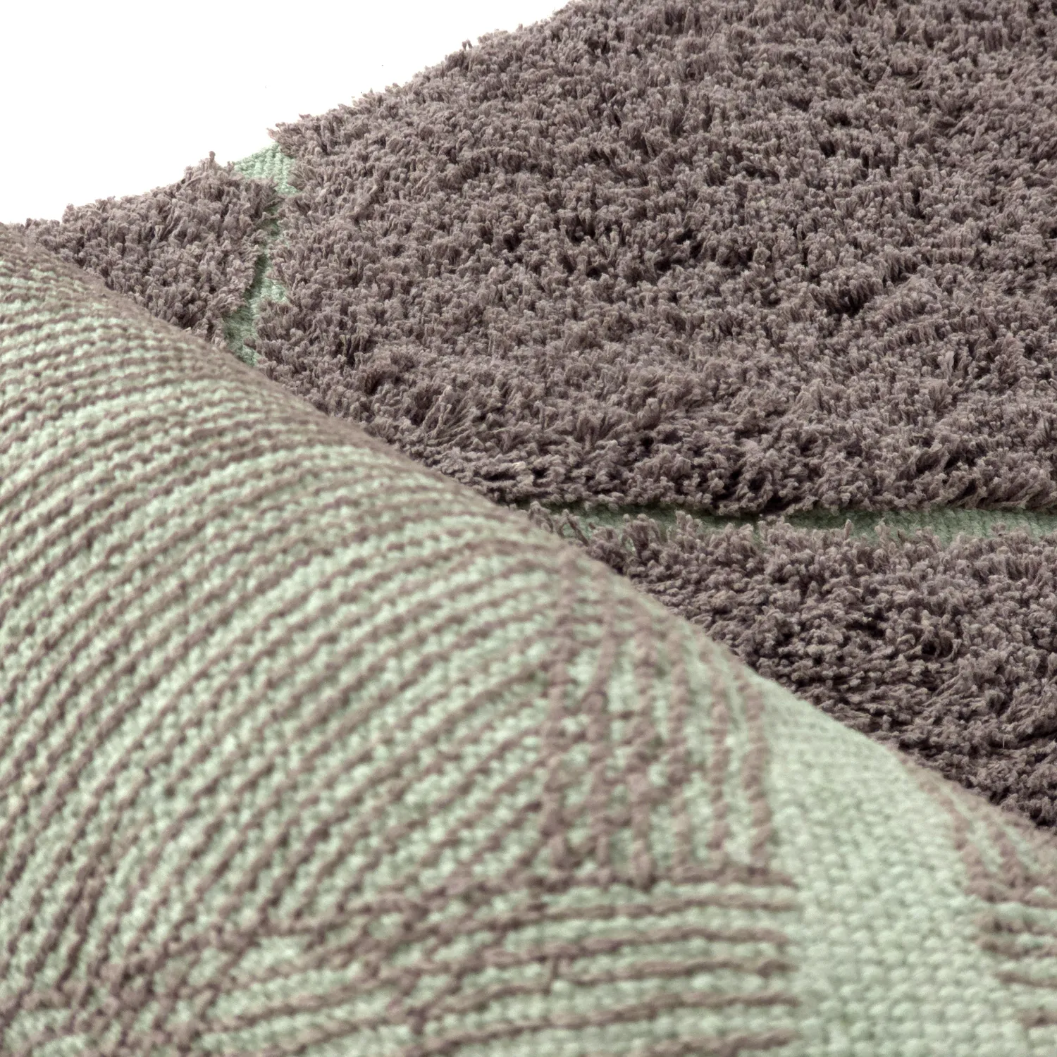 Koberce s dlhým vlasom - Bellevue Natural Cotton Shaggy (taupe/zelená)
