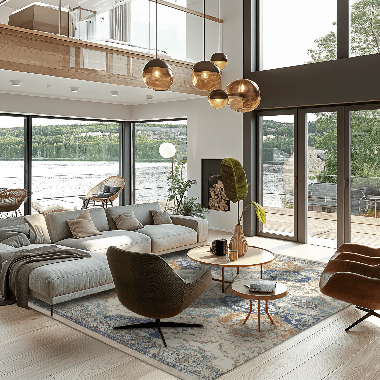 Koberec Wilton - Bohemia (modrý/multicolor)