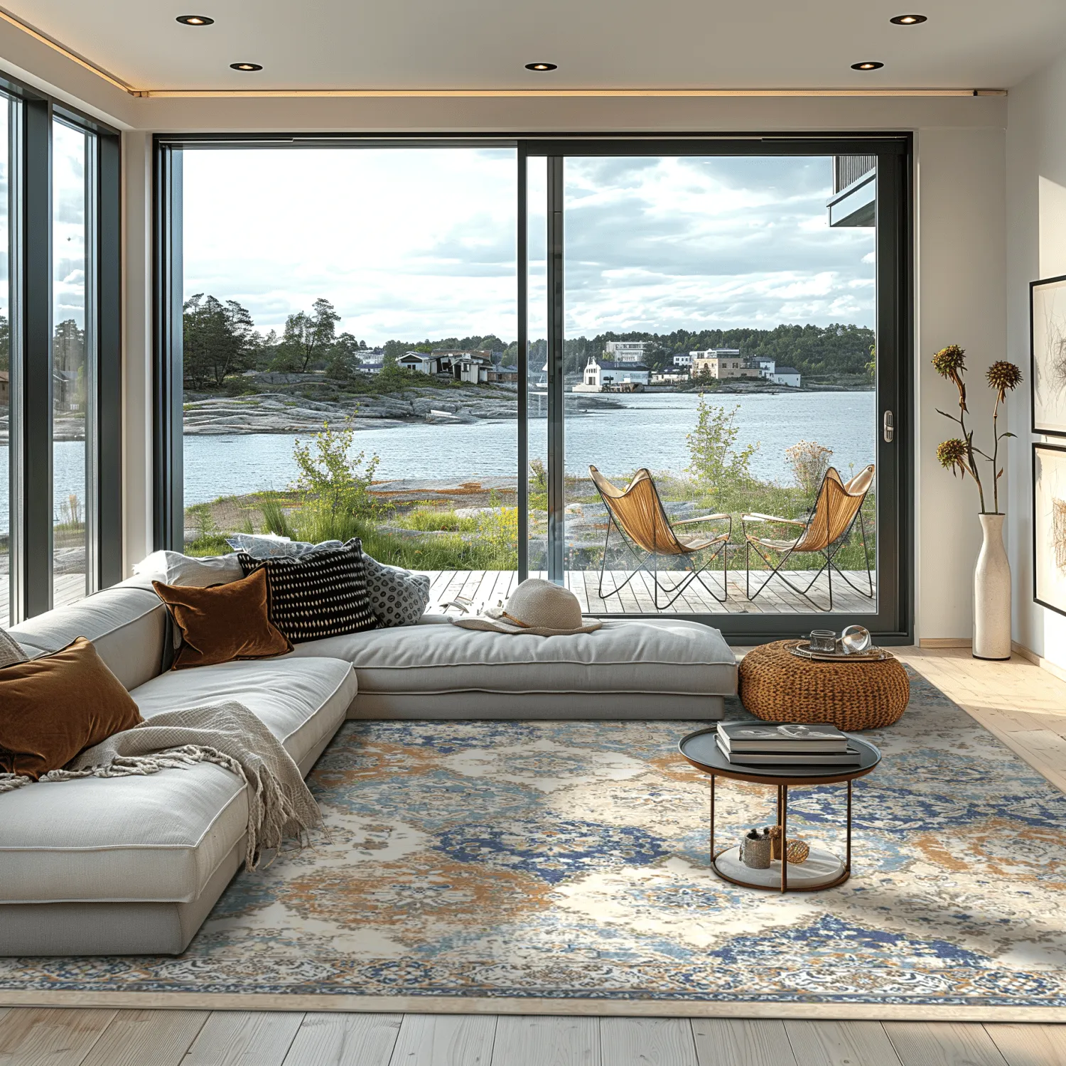 Koberec Wilton - Bohemia (modrý/multicolor)