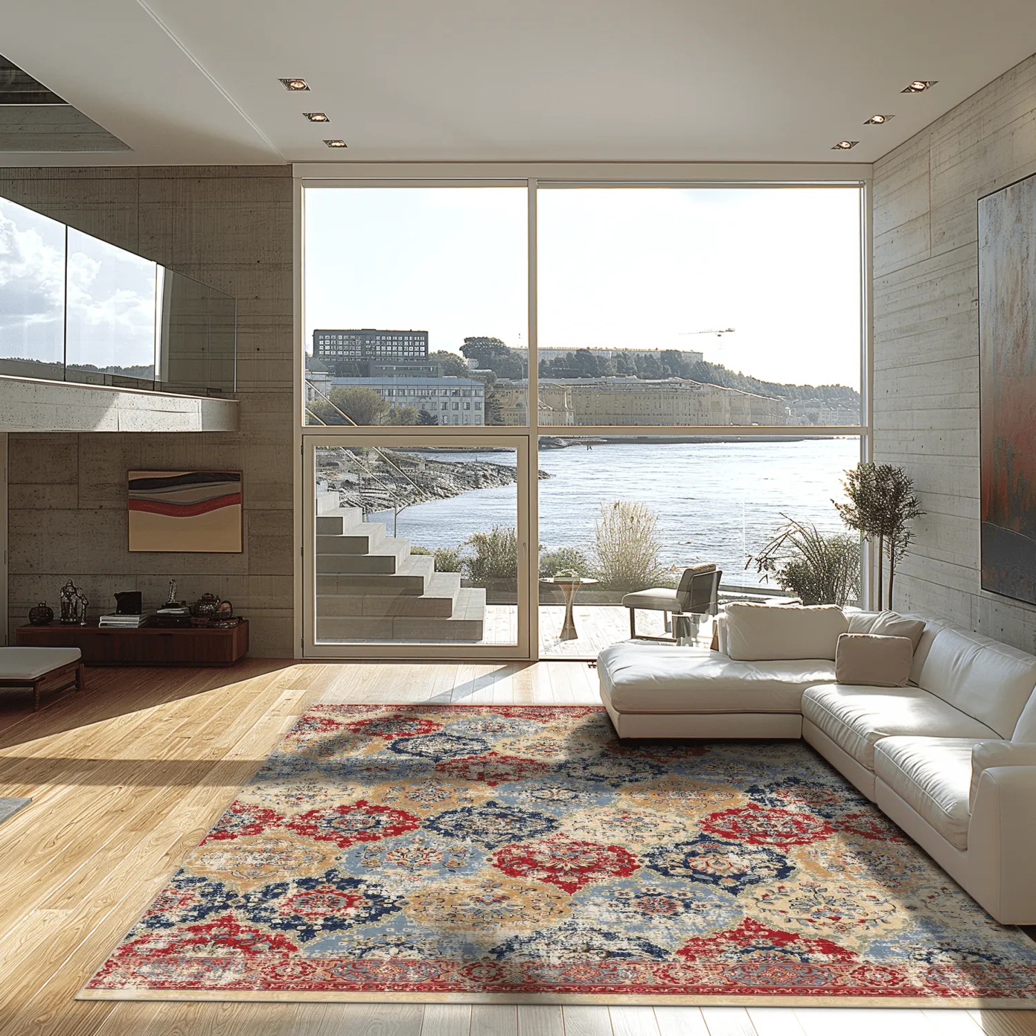 Koberec Wilton - Bohemia (červený/multicolor)