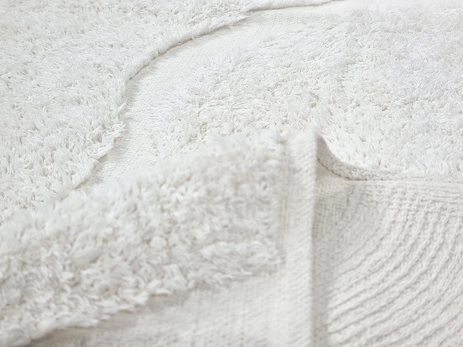 Kolo koberce - Bonnie Natural Cotton Shaggy (offwhite)