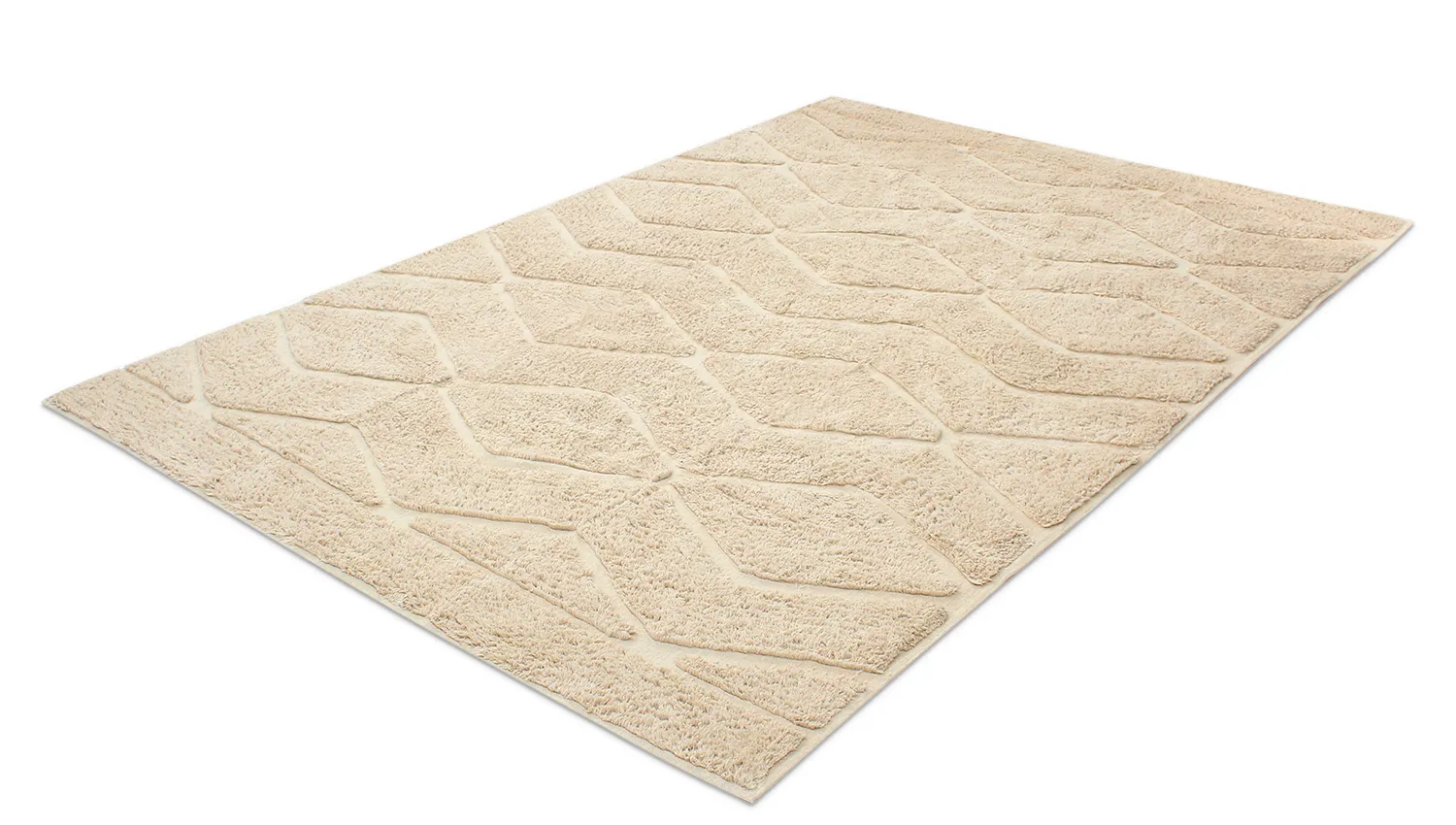 Koberce s dlhým vlasom - Brynn Natural Cotton Shaggy (béžový)