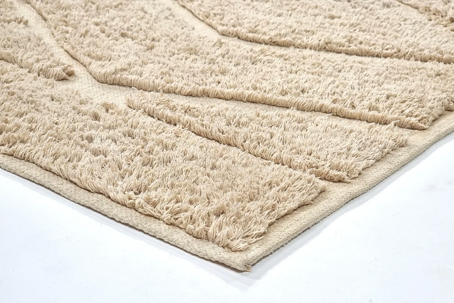 Koberce s dlhým vlasom - Brynn Natural Cotton Shaggy (béžový)