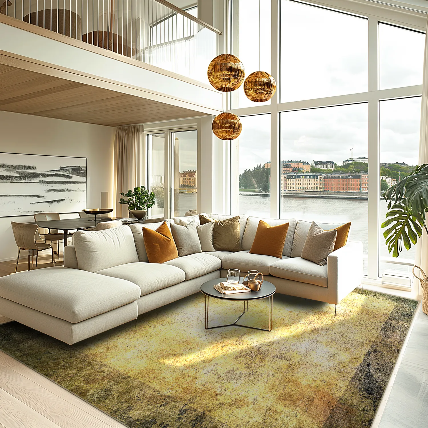 Koberec Wilton - Campana (béžová/žltá)