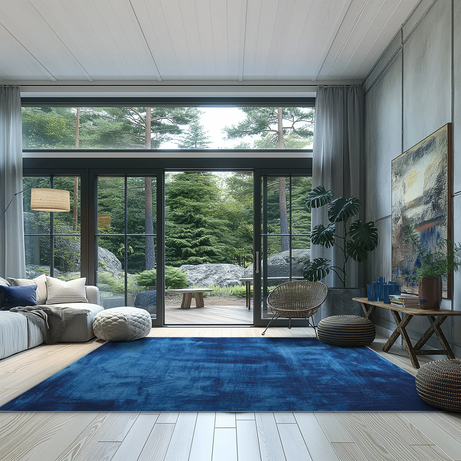 Koberec Wilton - Campile (modrý)