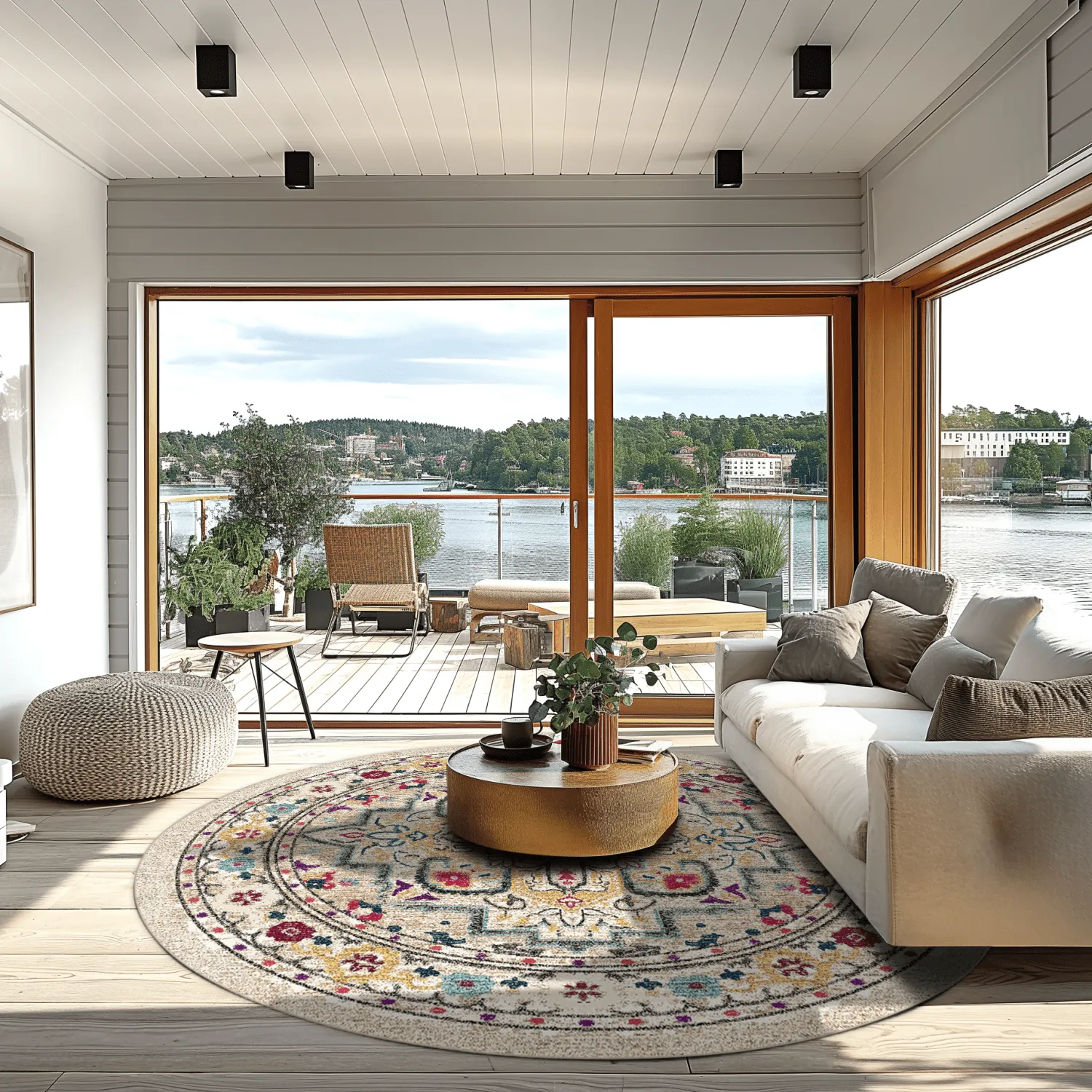 Kruhový koberec - Castro (viacfarebný)