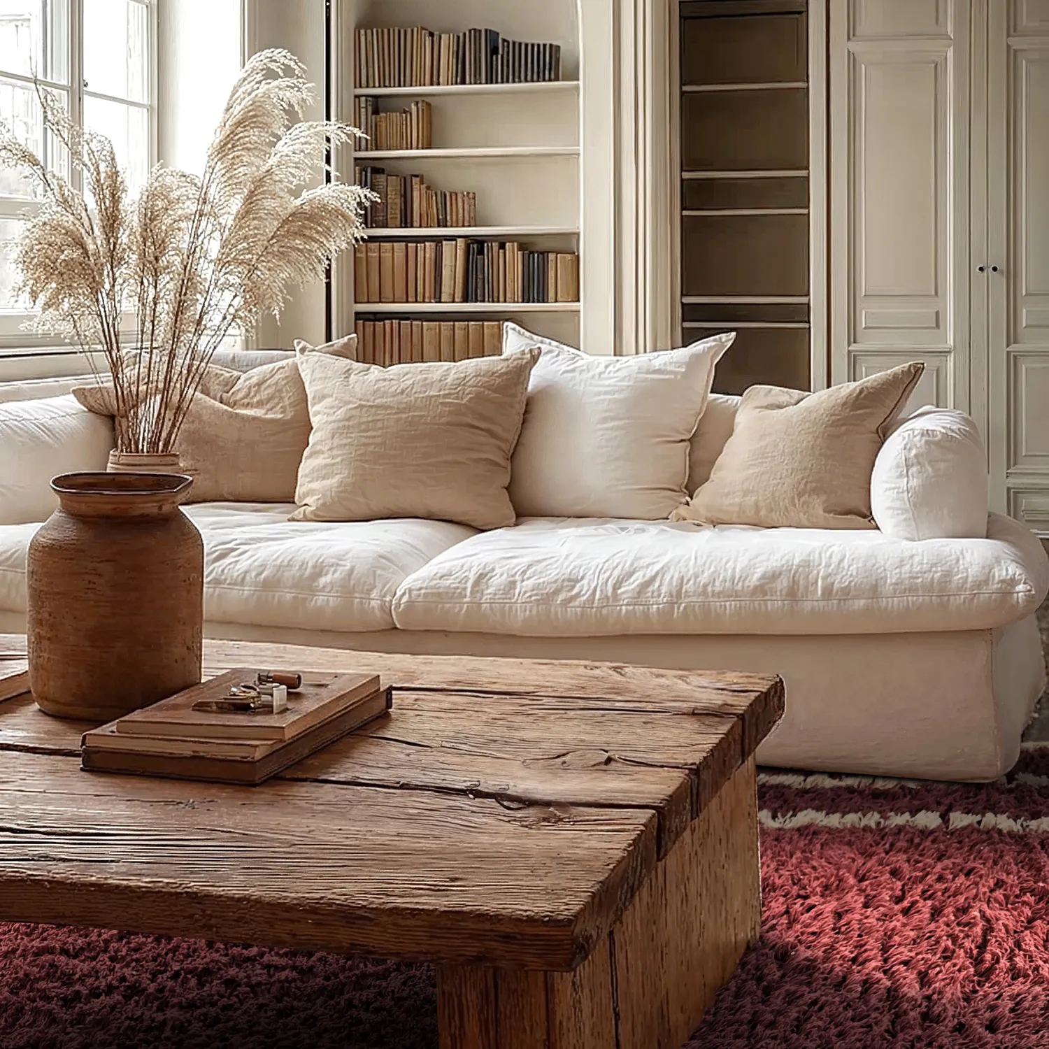 Koberce s dlhým vlasom - Cataya Natural Cotton Shaggy (hnedá/béžová)