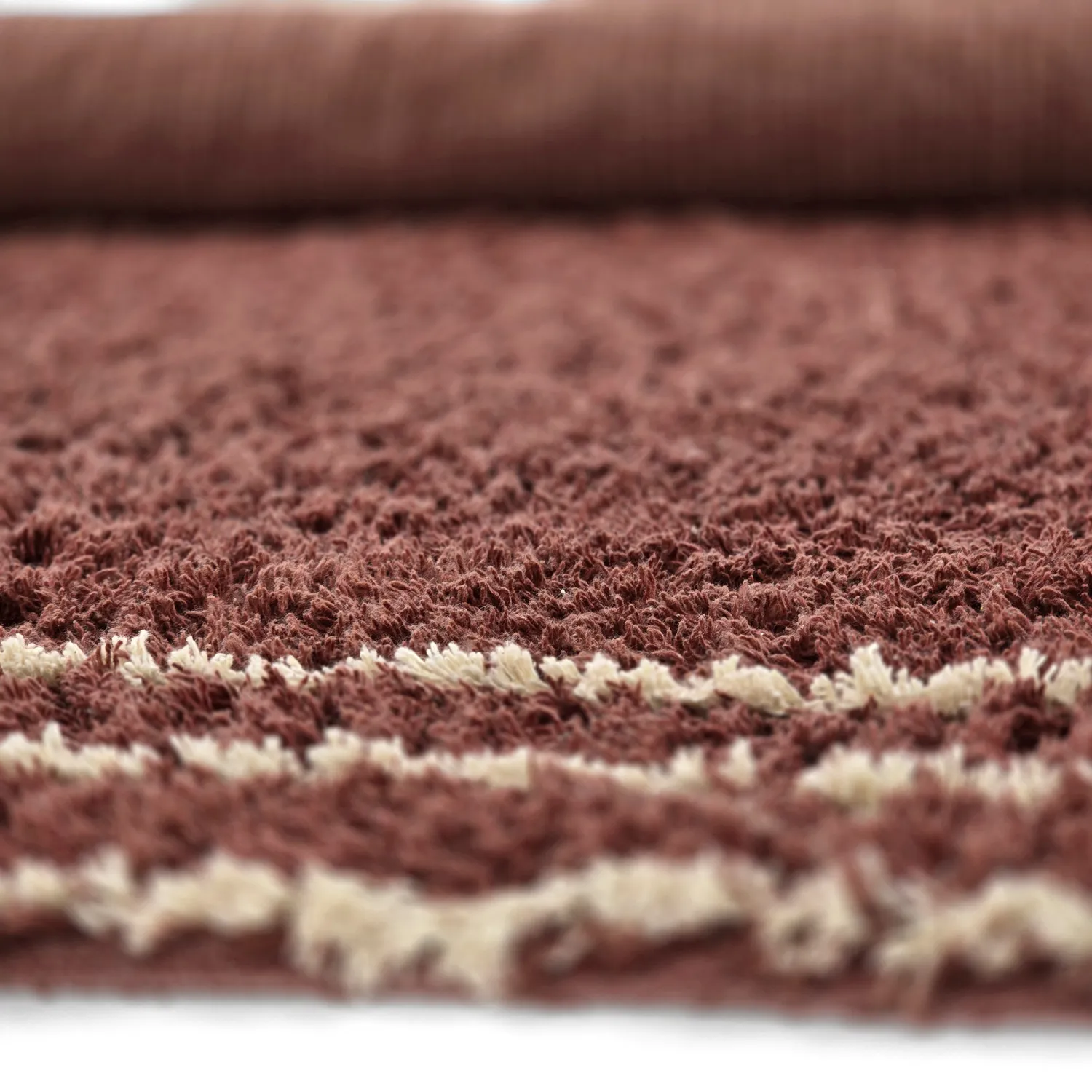 Koberce s dlhým vlasom - Cataya Natural Cotton Shaggy (hnedá/béžová)