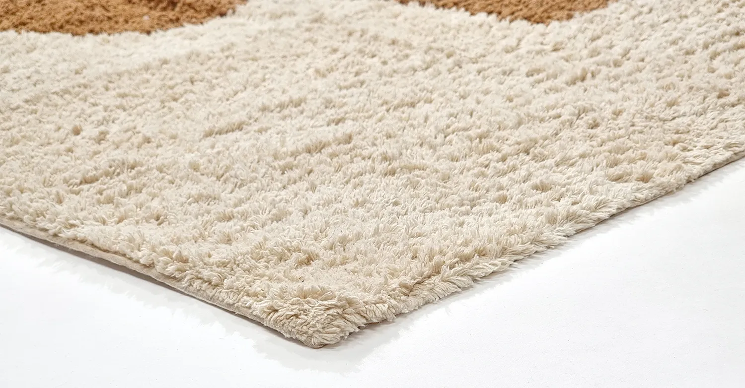 Koberce s dlhým vlasom - Cervia Natural Cotton Shaggy (béžový)