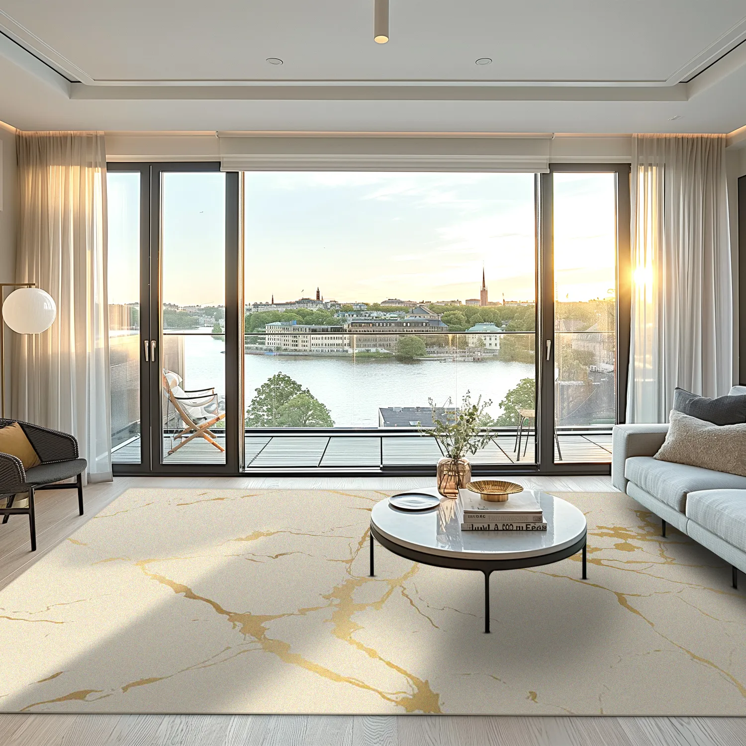 Koberec Wilton - Cesina (béžový/zlatý)