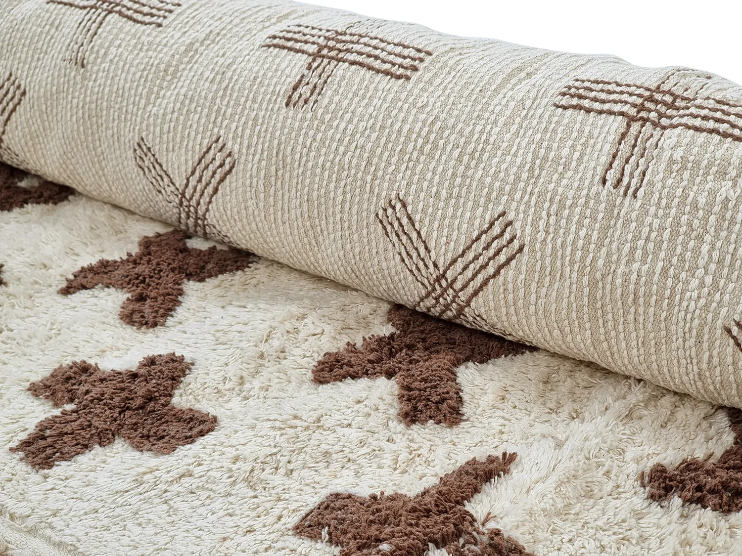 Kolozový koberec - Chesley Natural Cotton Shaggy (béžová)