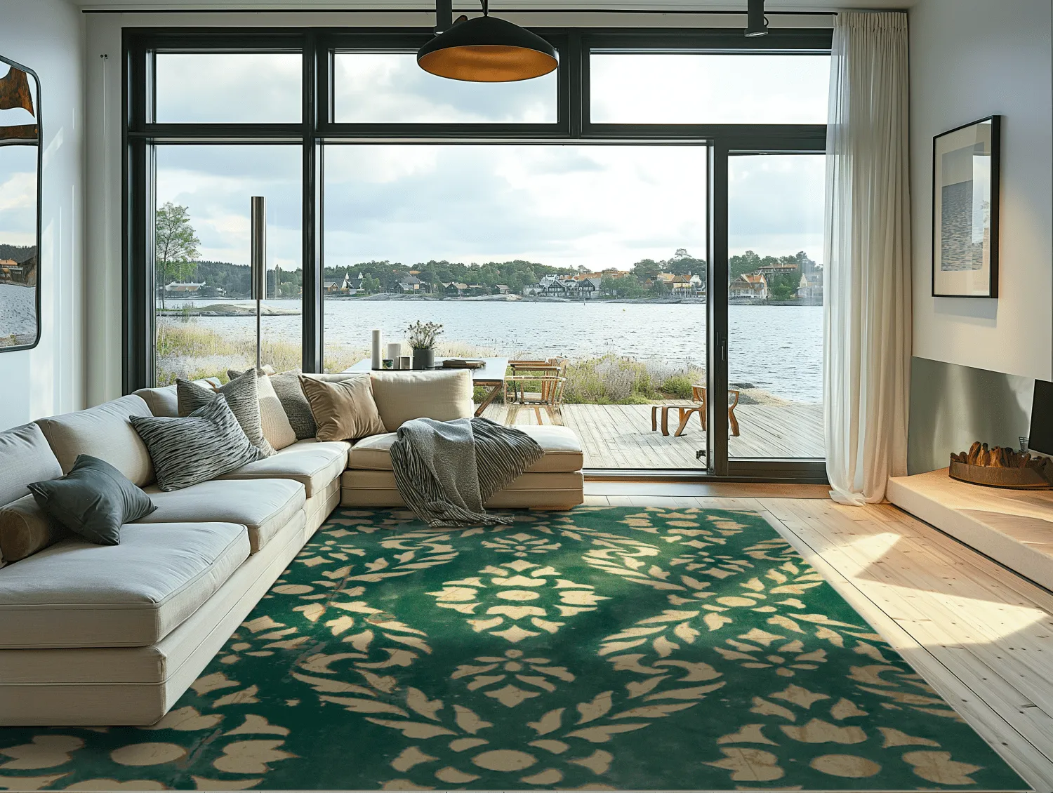 Koberec Wilton - Circe (zelená/zlatá)