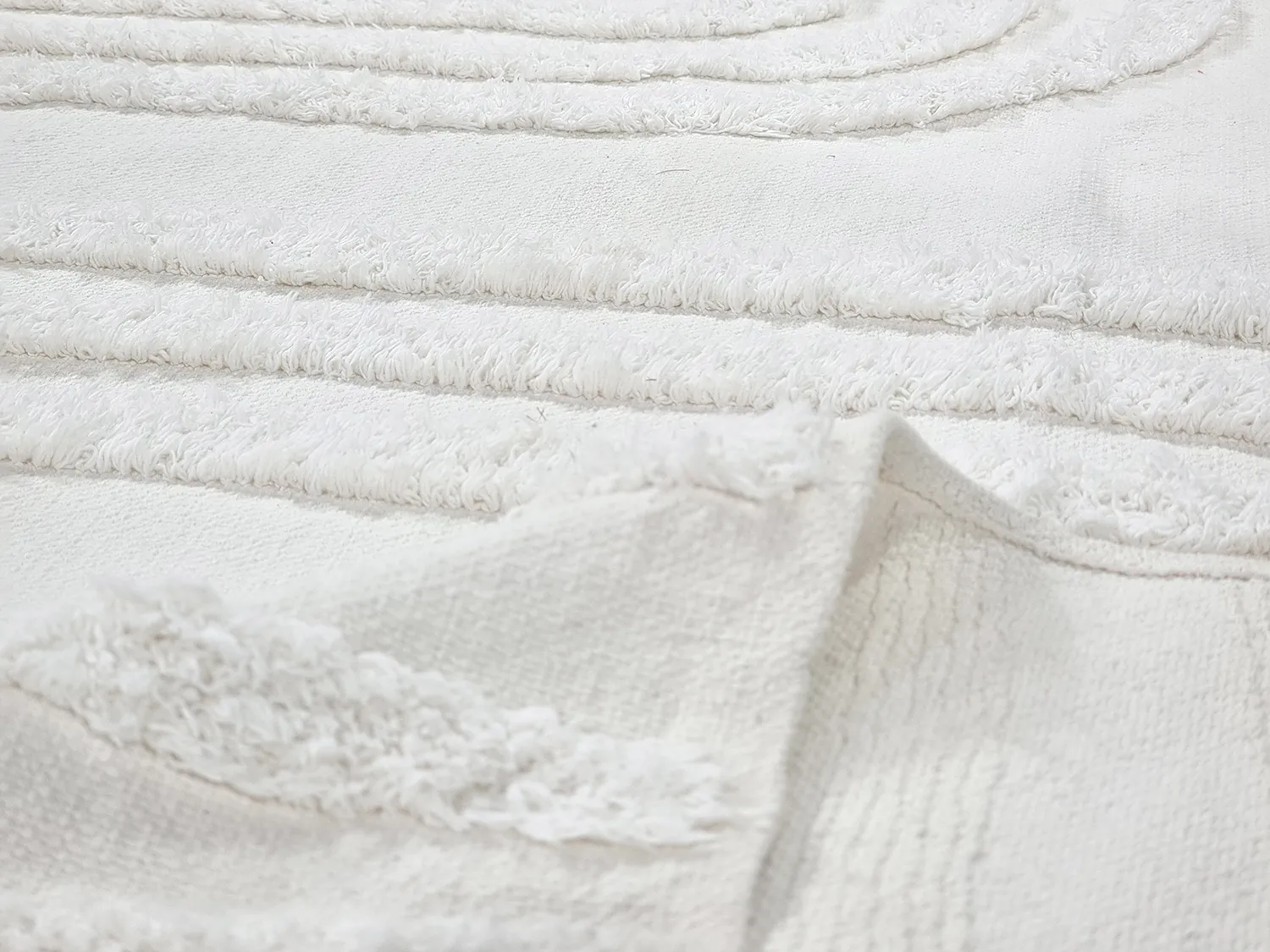 Hladké koberce - Como Natural Cotton Shaggy (offwhite)