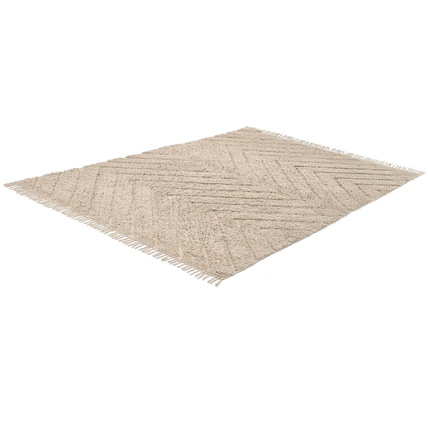 Koberce s dlhým vlasom - Conara Natural Cotton Shaggy (béžová)