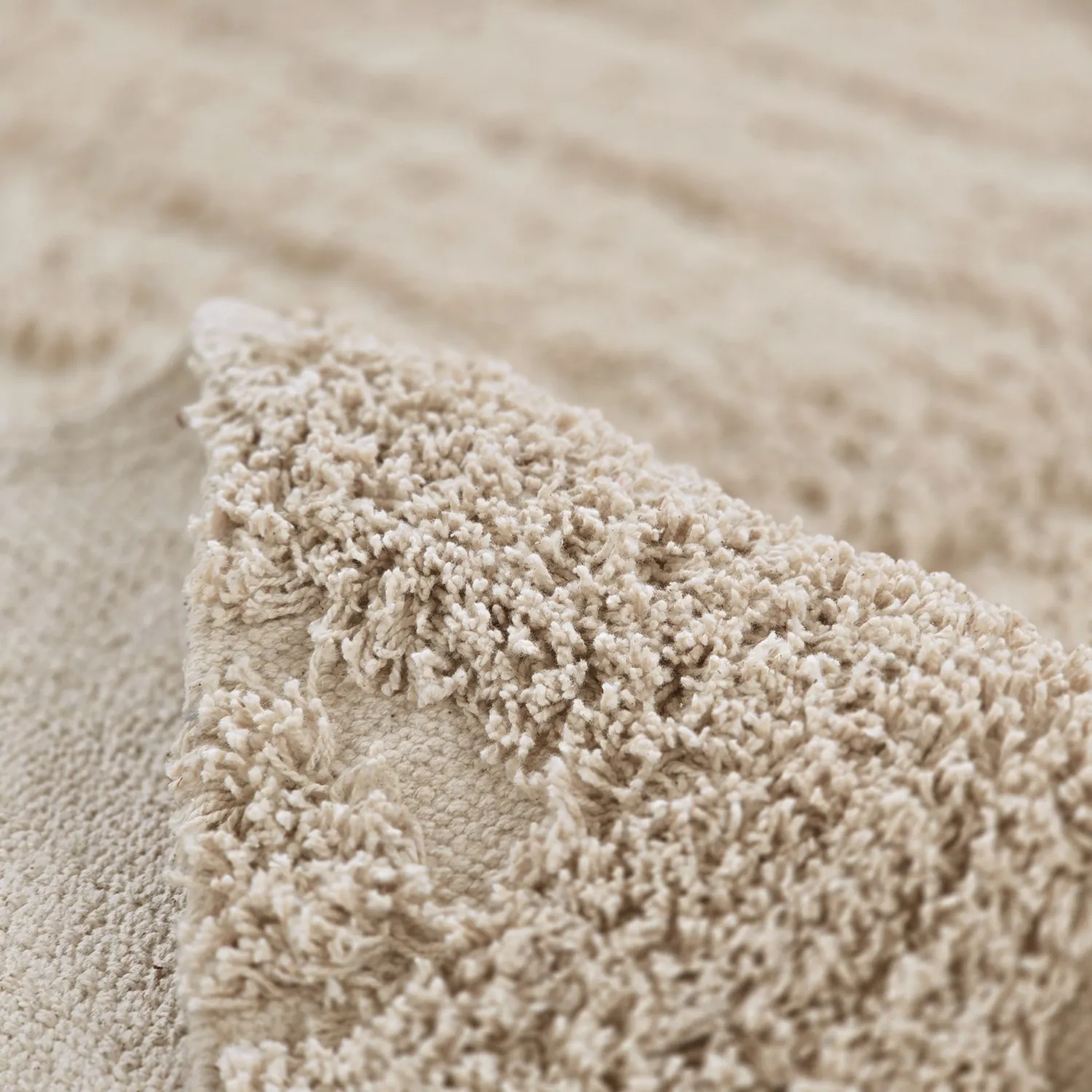 Koberce s dlhým vlasom - Conara Natural Cotton Shaggy (béžová)