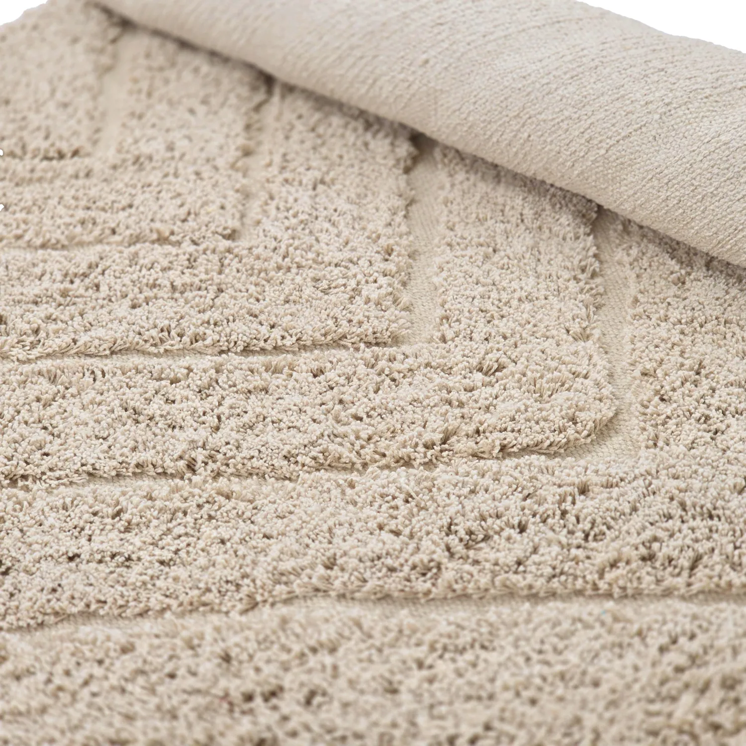 Kolo koberce - Conara Natural Cotton Shaggy (béžová)