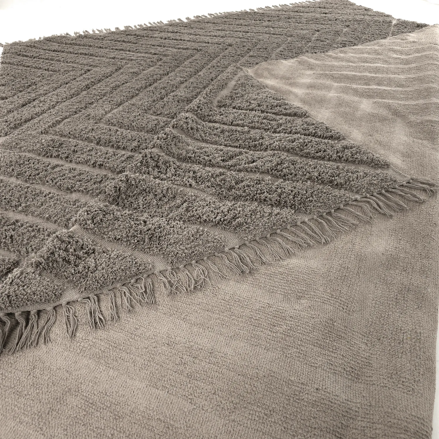 Koberce s dlhým vlasom - Conara Natural Cotton Shaggy (taupe)