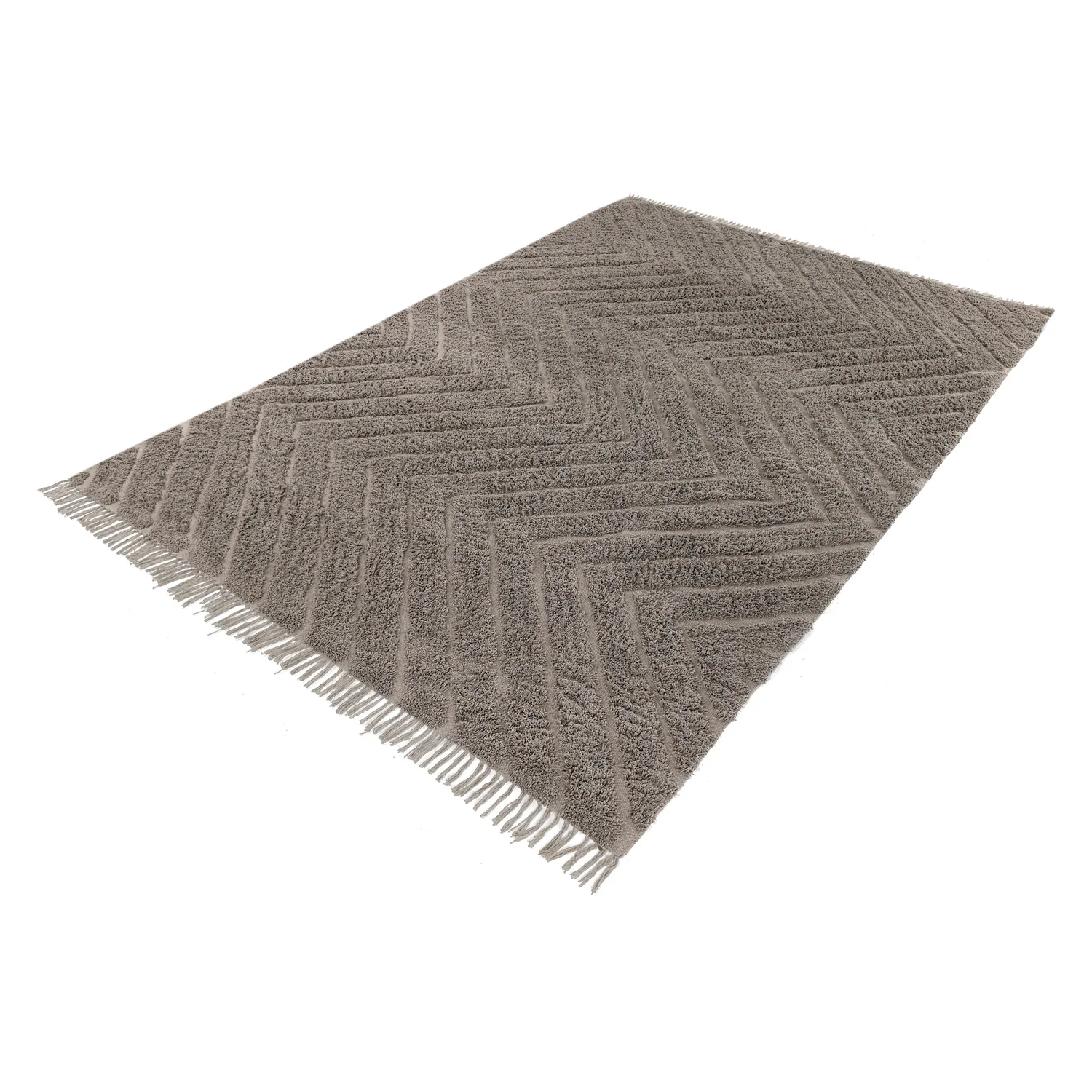 Koberce s dlhým vlasom - Conara Natural Cotton Shaggy (taupe)