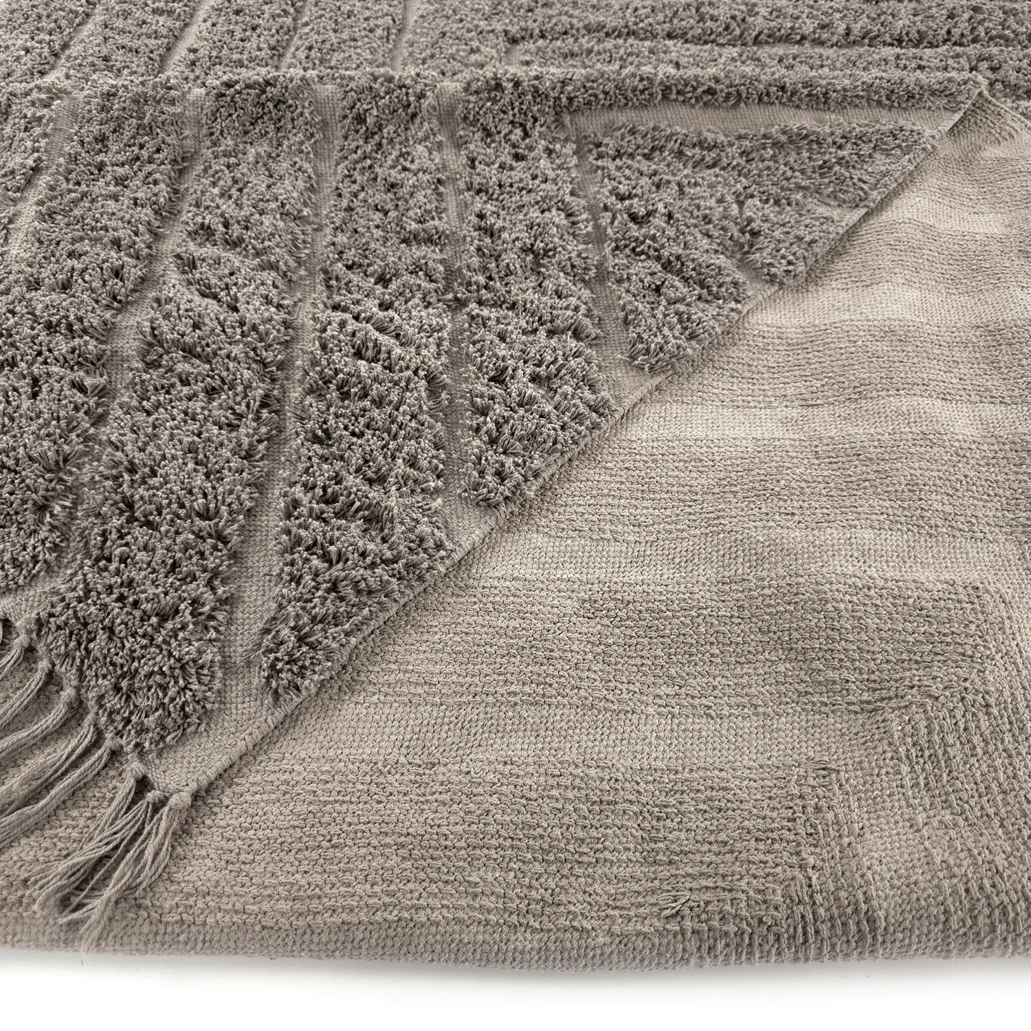 Koberce s dlhým vlasom - Conara Natural Cotton Shaggy (taupe)
