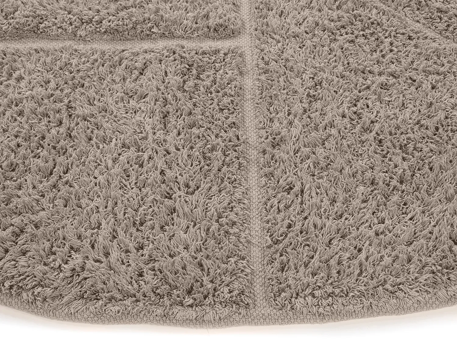 Kruhový koberec - Cremona Natural Cotton Shaggy (taupe)