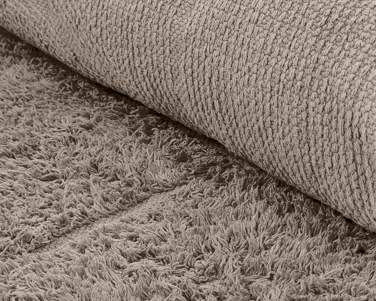 Kruhový koberec - Cremona Natural Cotton Shaggy (taupe)