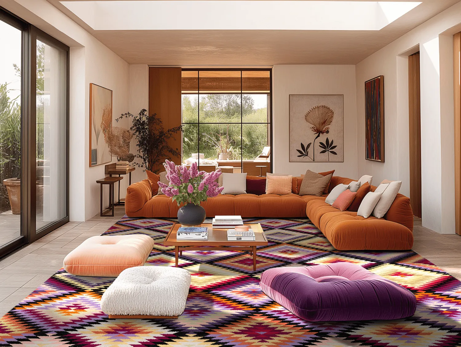 Koberec Wilton - Deia (ružová/multi)