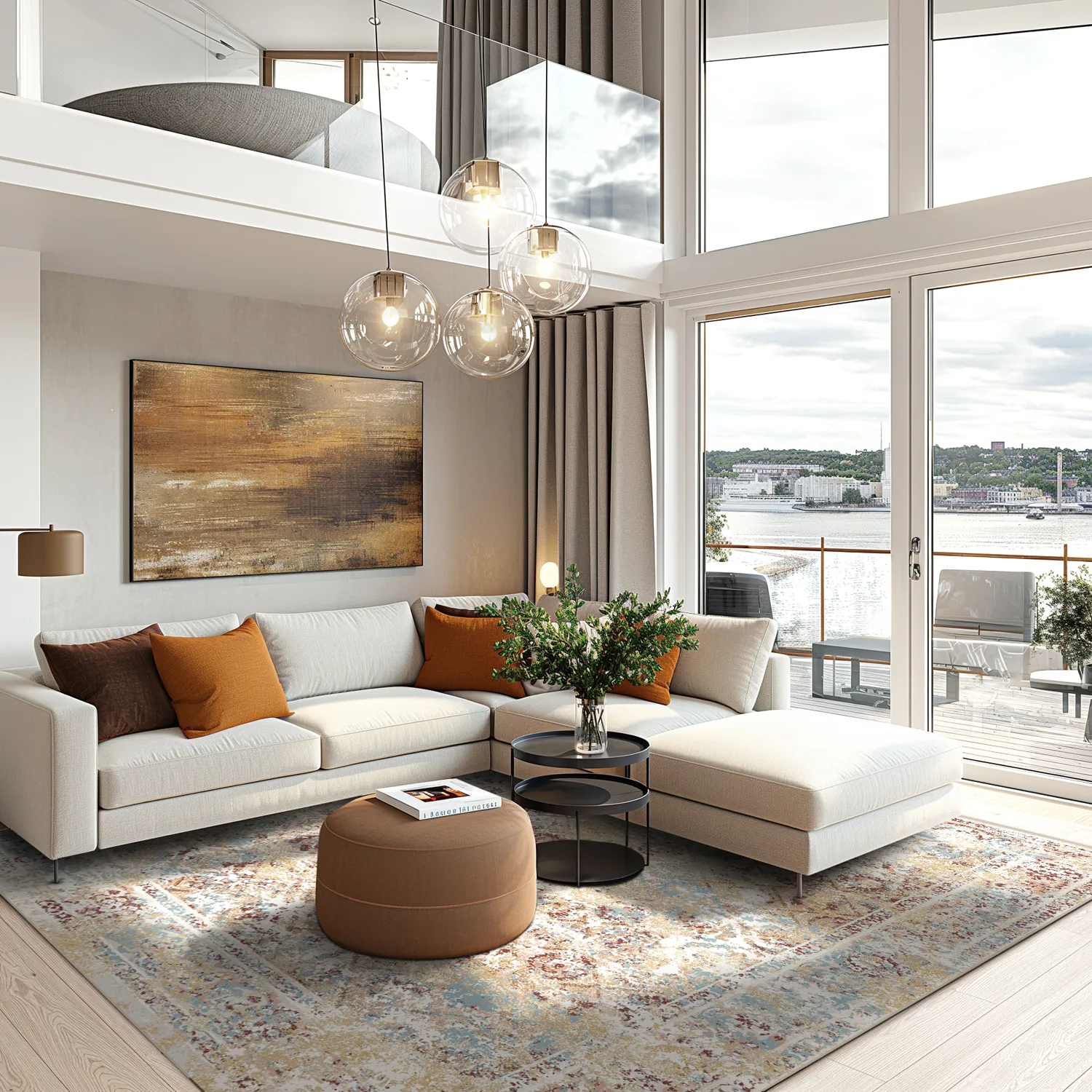 Koberec Wilton - Douz (modrá/multicolor)