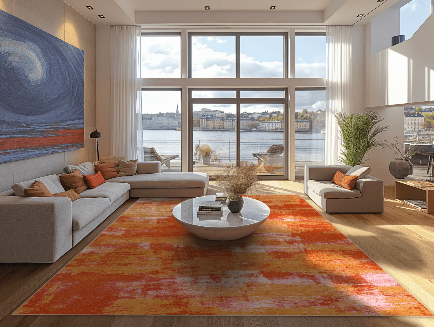 Koberec Wilton - Drew (oranžová)